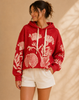 Cherry Combo Shell Baby Hoodie
