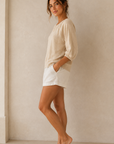Oatmeal Sofia Ribbed Sweater
