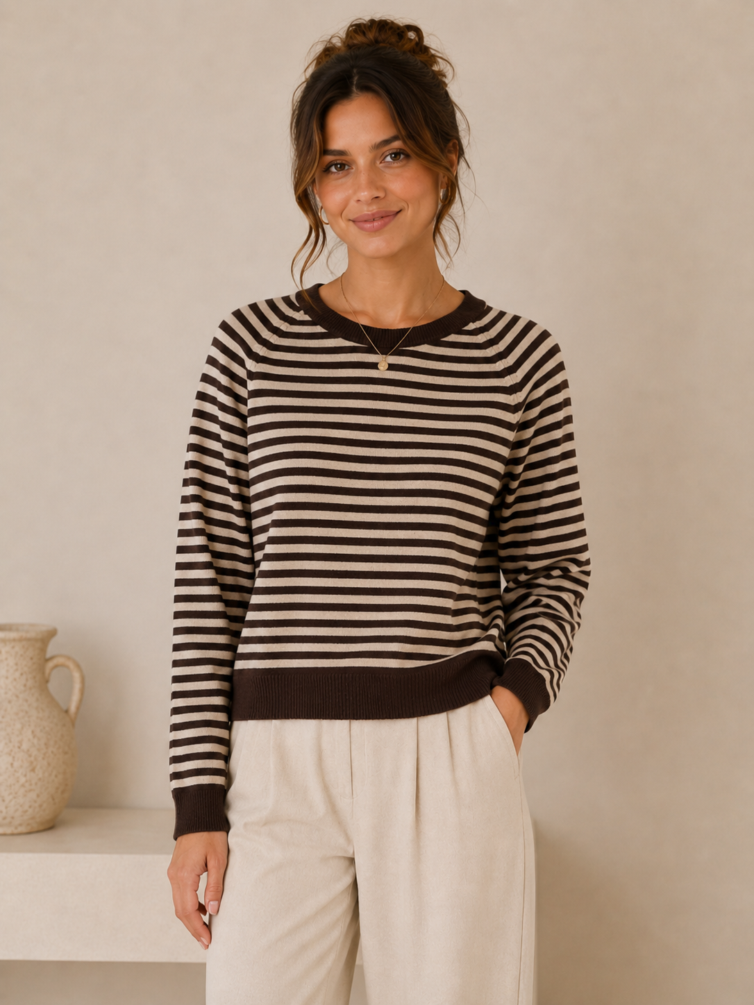 Mocha Kristin Top