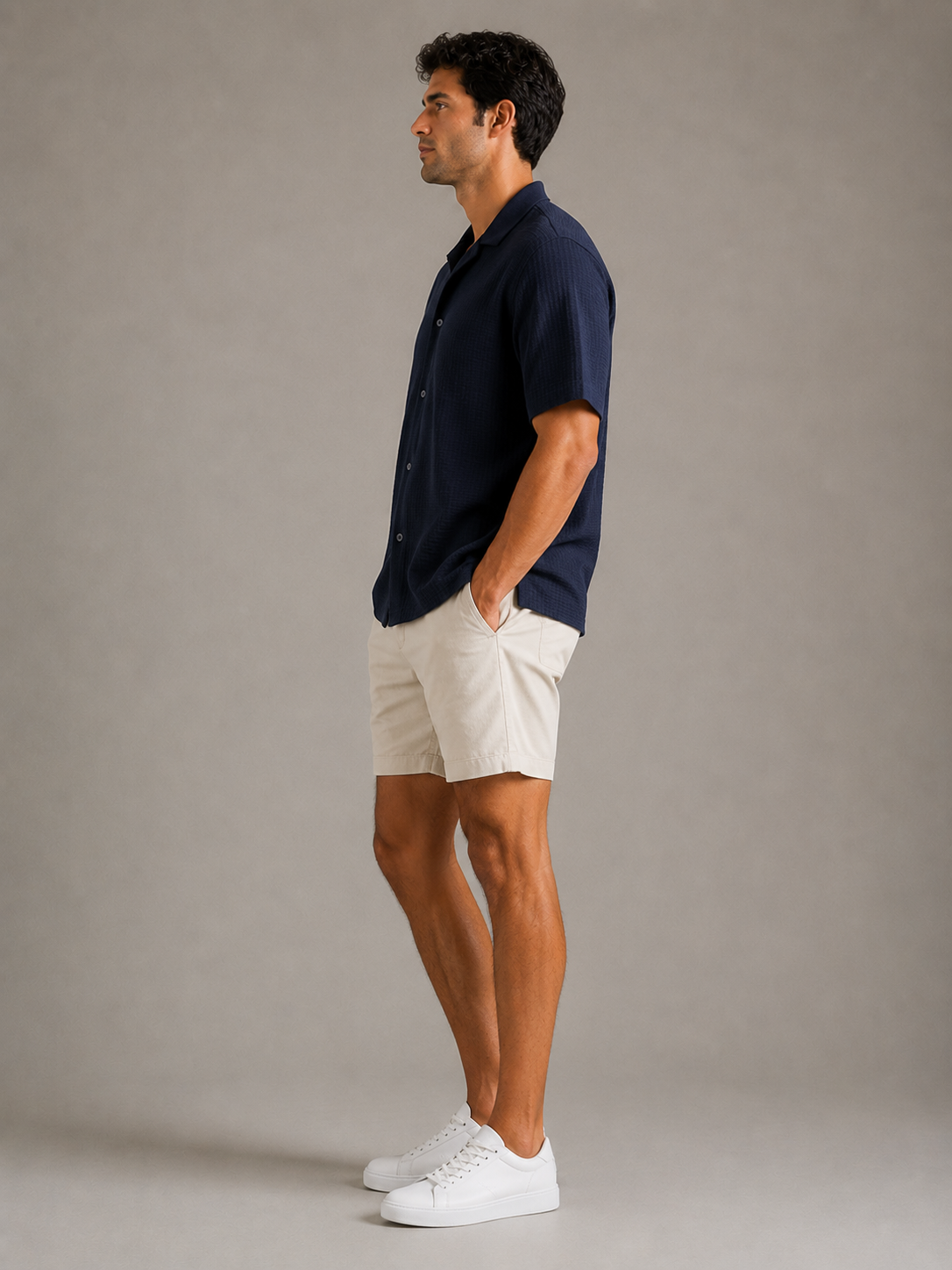 Navy Landry Short Sleeve Shirt