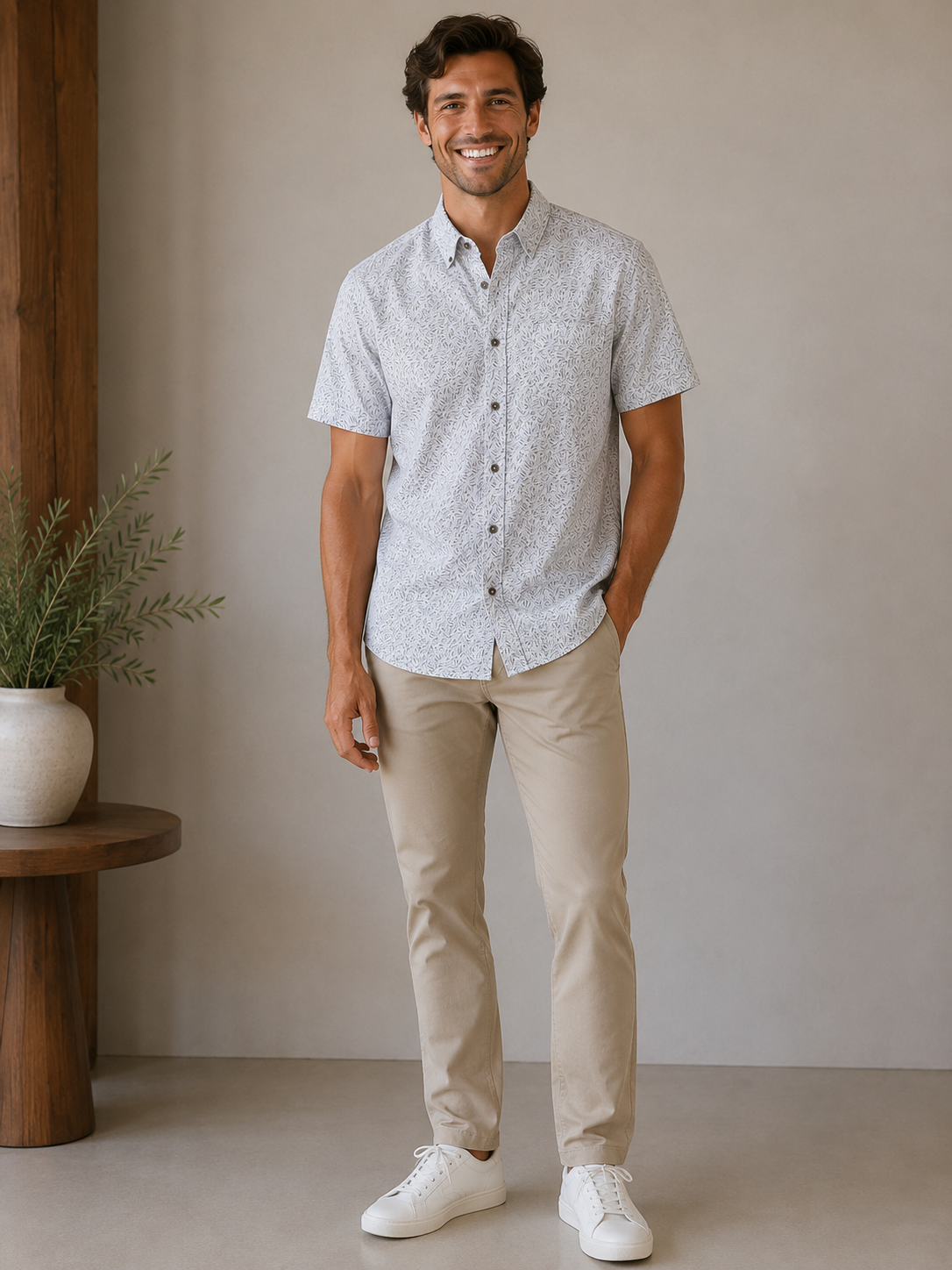 Tan Auden Short Sleeve Shirt