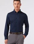 Navy Halyard LS Dress Shirt