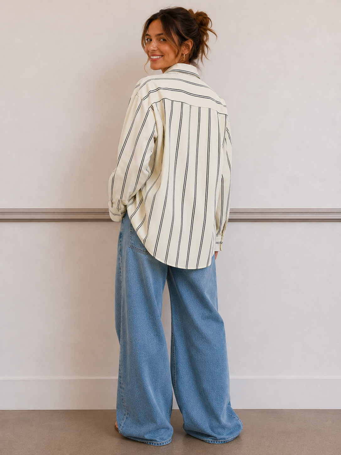 Navy &amp; Cobalt Gisele Top