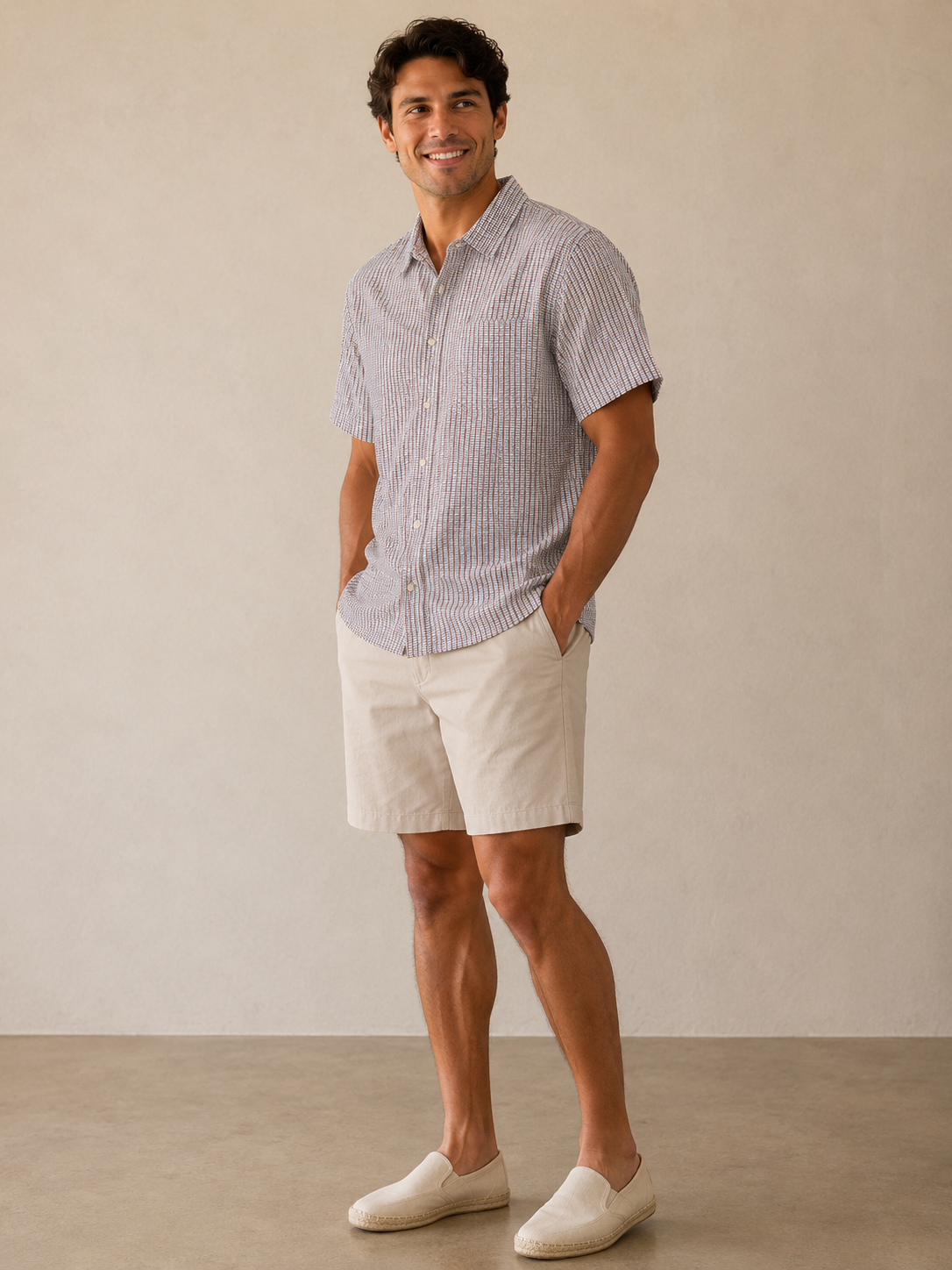 Green Matchstick Classic Stretch Selvage Shirt