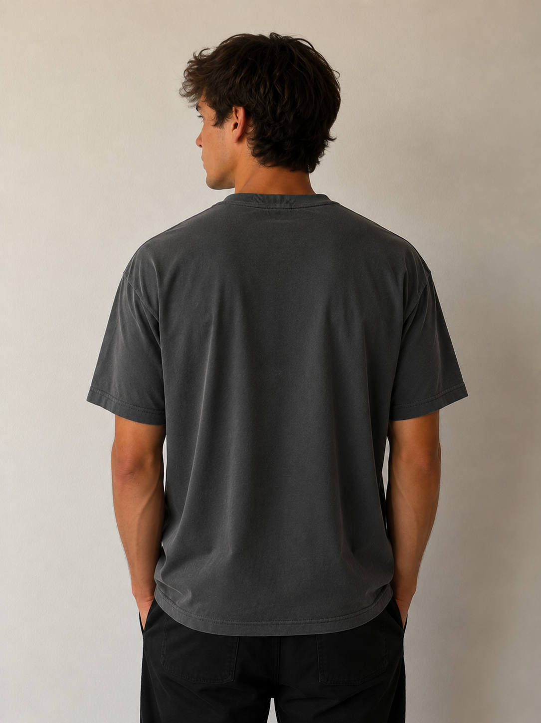 Black Midweight Tee