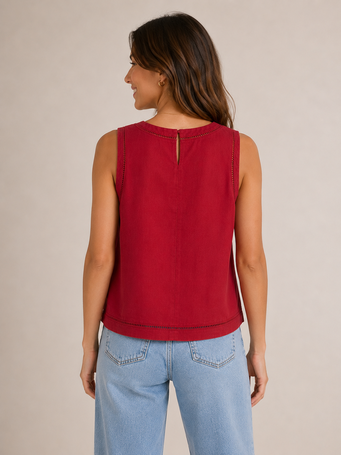 Tomato Joanne Sleeveless Crop Top
