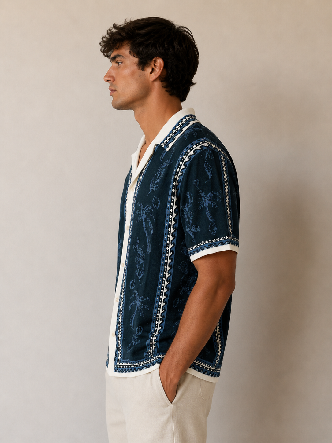 Blue Grecian Hudson Cabana Polo