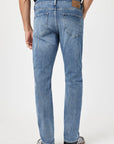 Matt Blue Brushed Organic Vintage Jeans