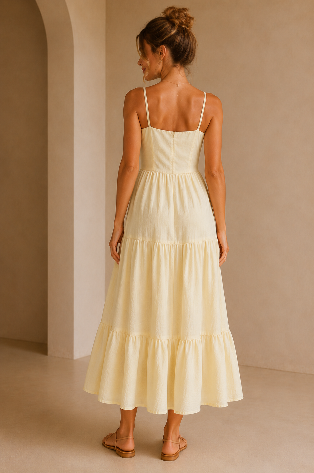 Lemon Chiffon Georgie Maxi Dress