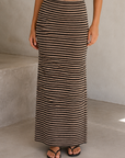 Putty Ainslie Stripe Midi Skirt