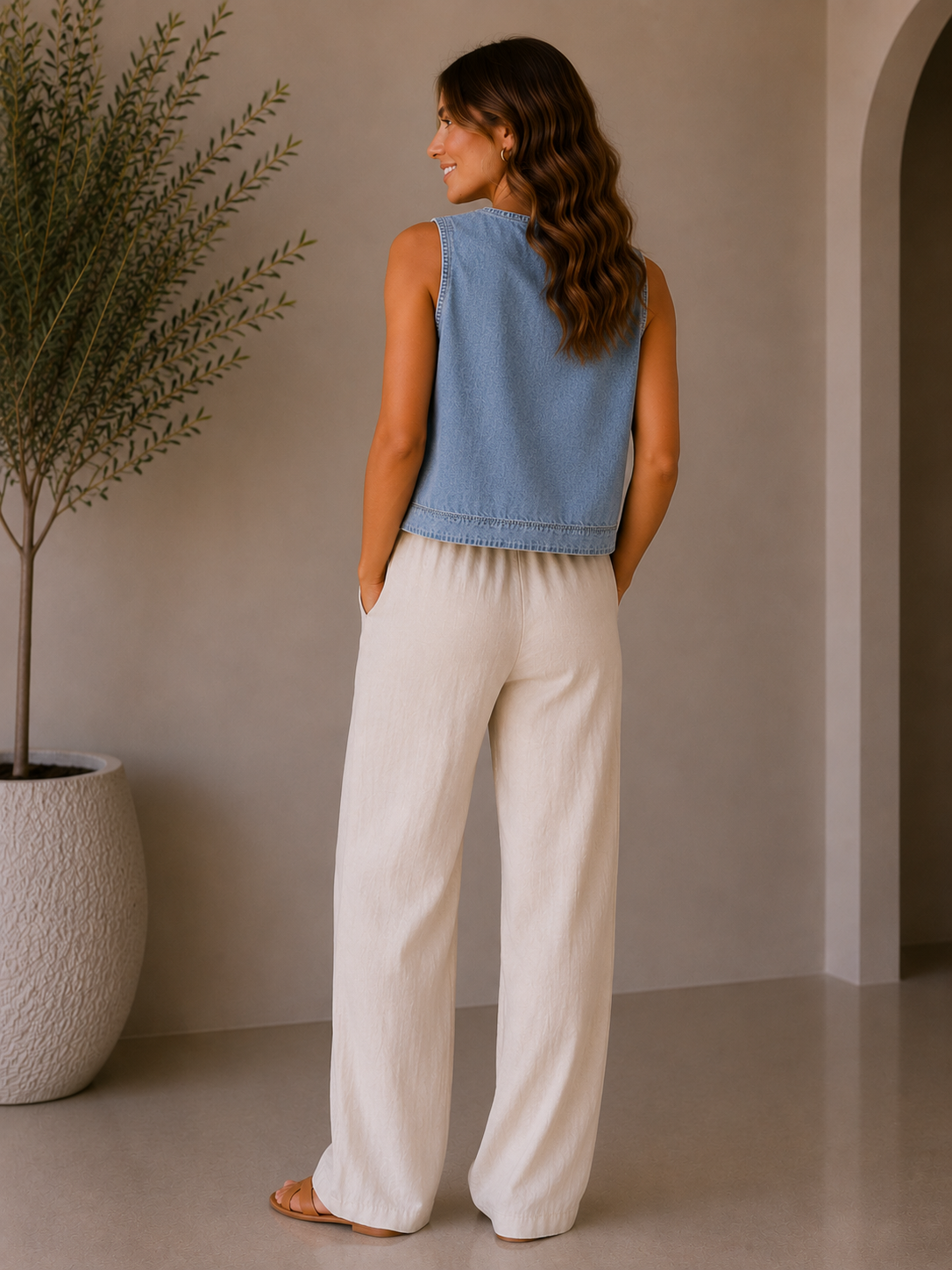 Uptown Blue Myka Top - DJO-25167