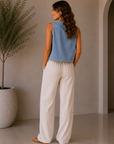 Uptown Blue Myka Top - DJO-25167
