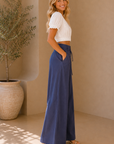 Navy Violeta Pants
