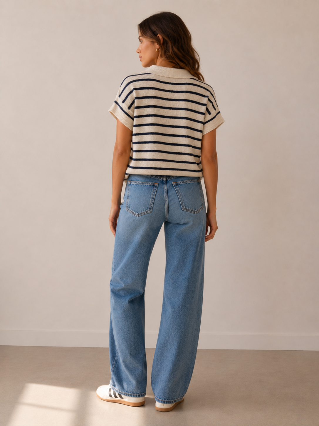 Navy Stripe Everlee Top