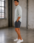 Green Stripe Iceberg Better Than Linen Top