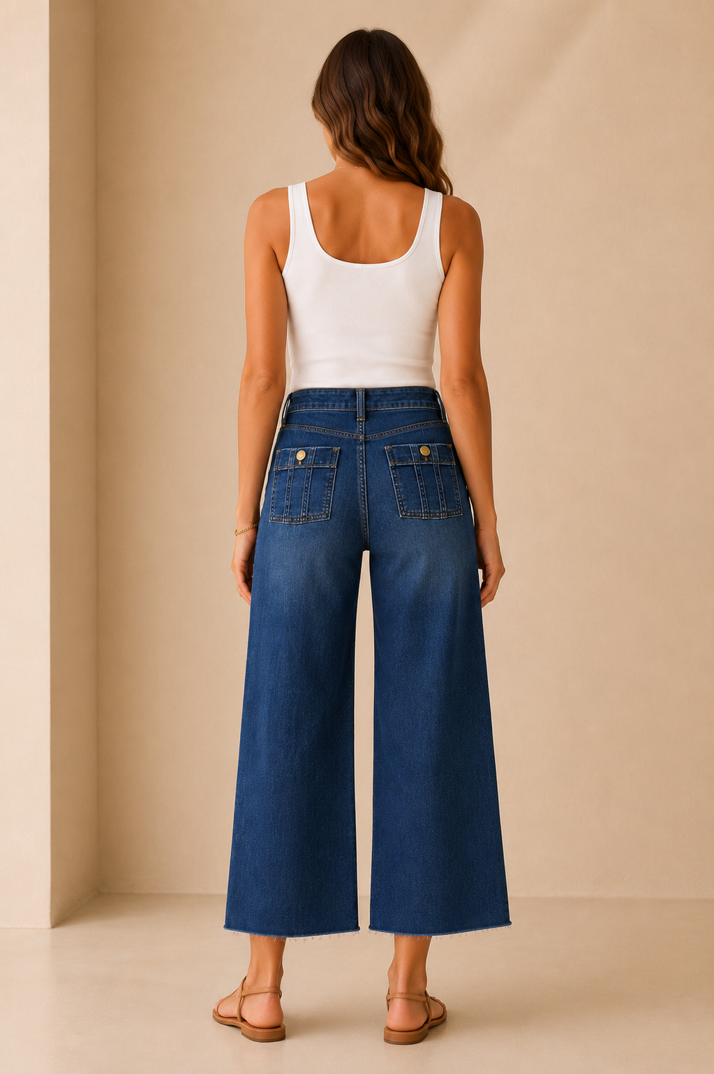 Resolution Meg Patch Pocket High Rise Denim