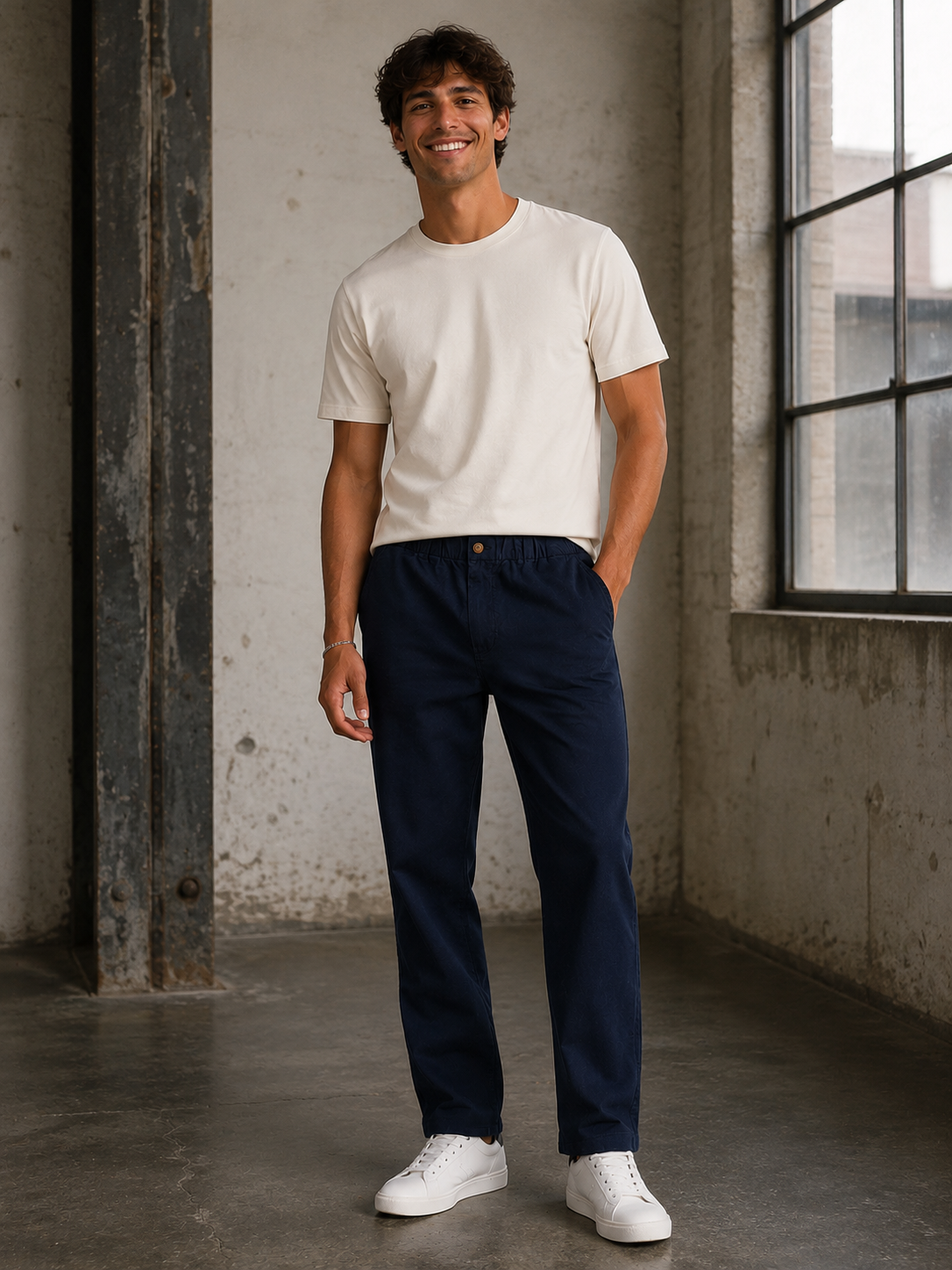 Saturday Hemp Navy Chino