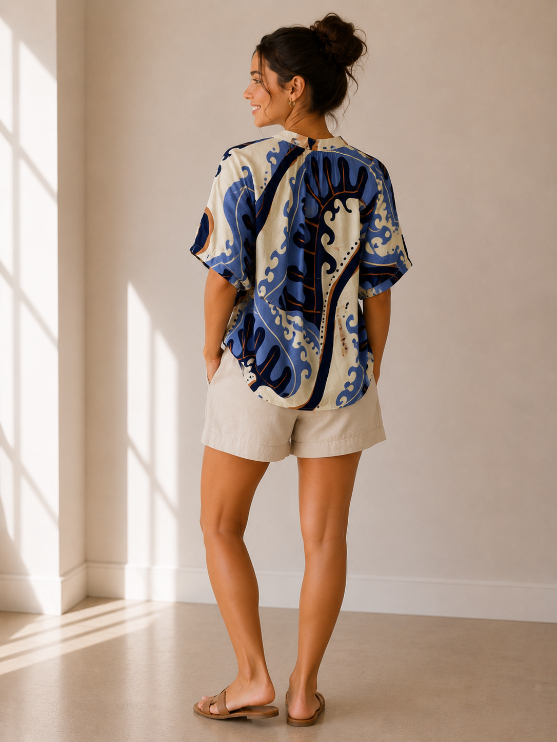 Cream Azari Top
