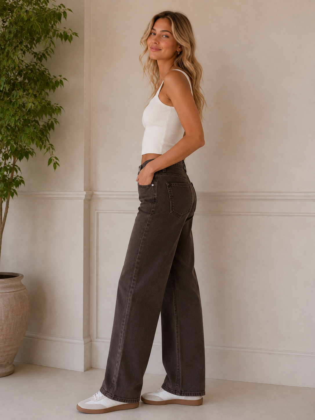 Chocolate Meg Wide Leg