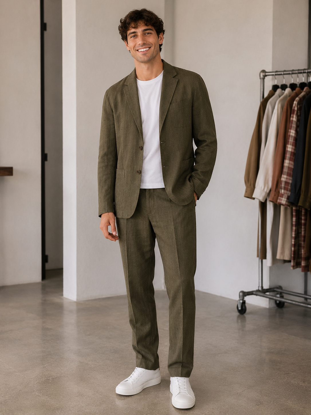 Deep Olive Bond Blazer