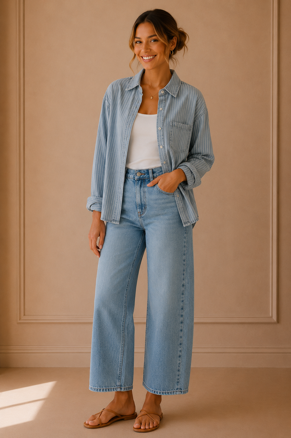 Multi Pinstripe Helena Shirt