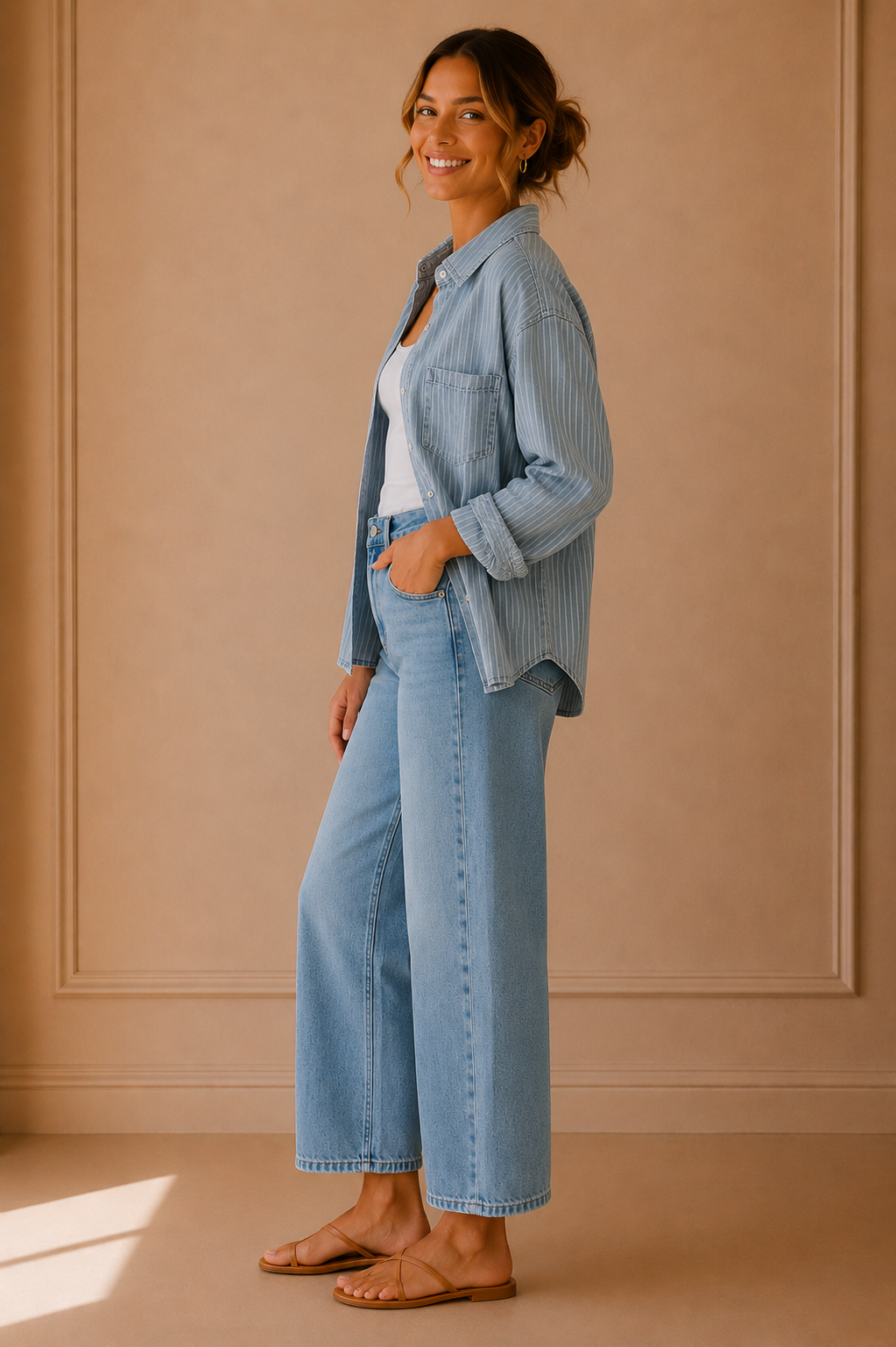 Multi Pinstripe Helena Shirt
