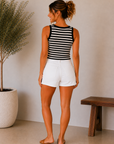 Black & White Willow Striped Top