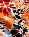 Black Tropical Bloom Scarf