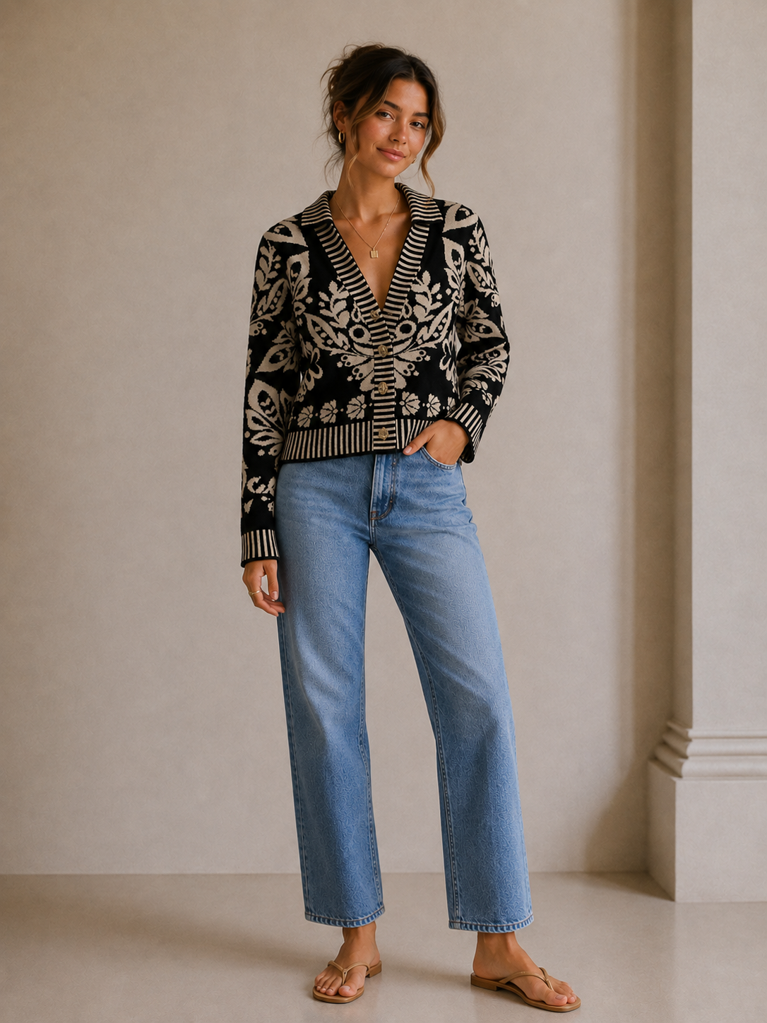 Black Florence Blouse