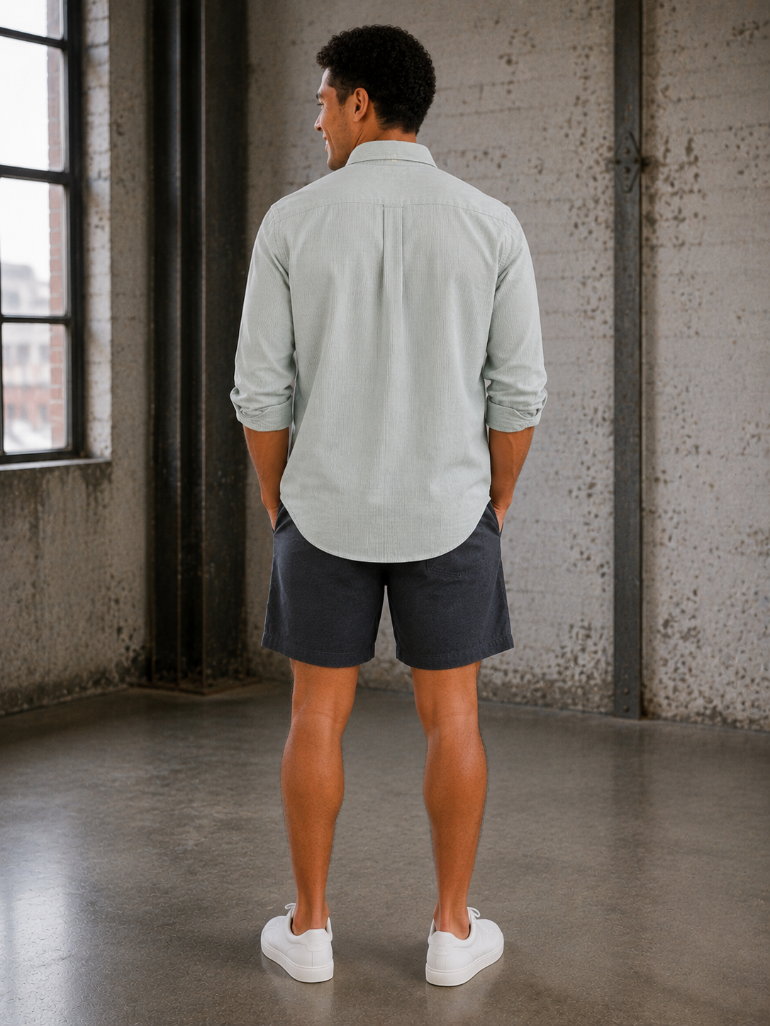 Green Stripe Iceberg Better Than Linen Top