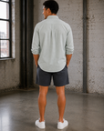 Green Stripe Iceberg Better Than Linen Top