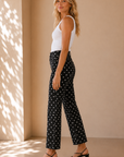 Polka Dot Tonal Crop Flare