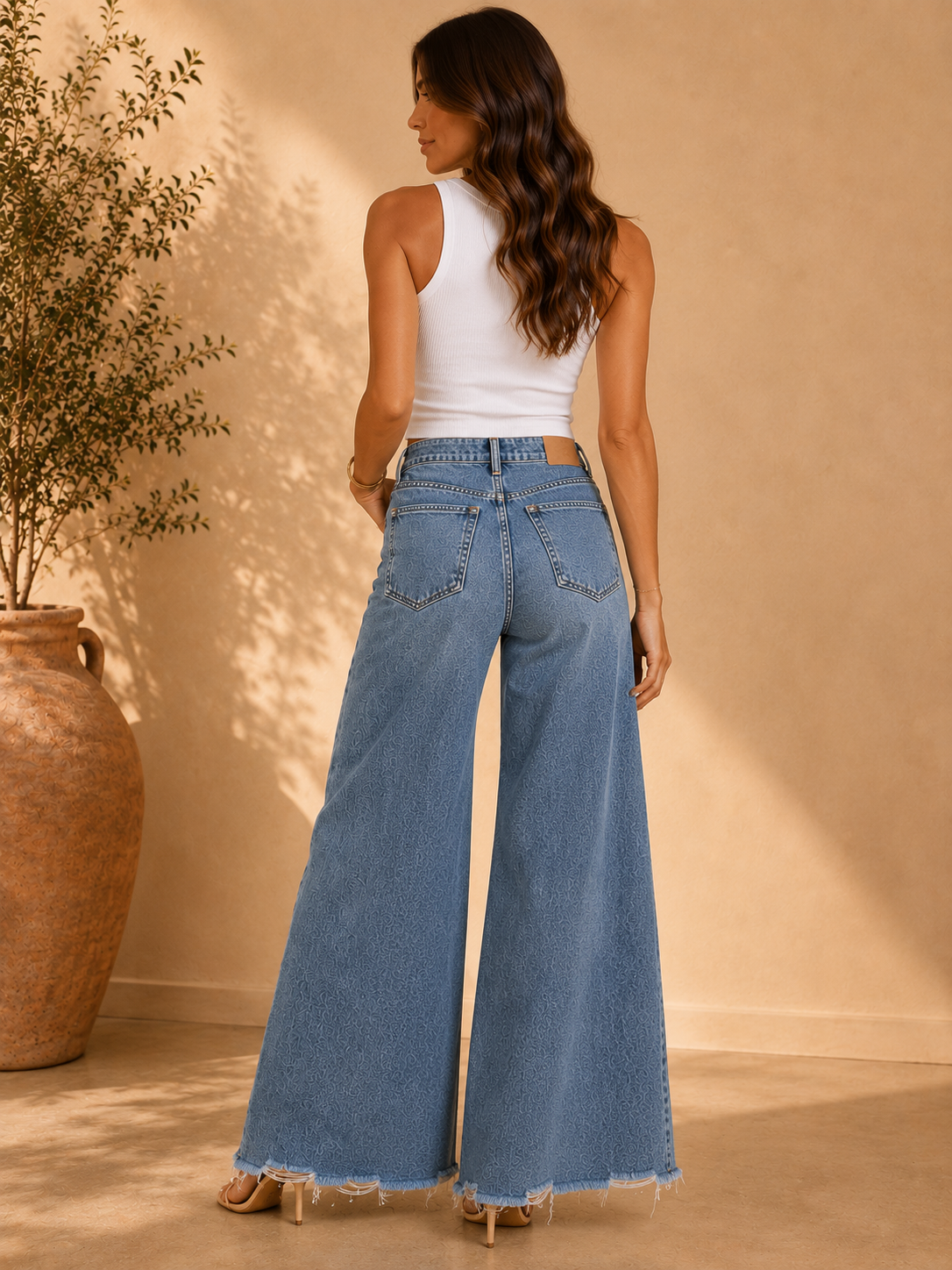 Ingenious High Rise Wide Leg Denim