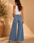 Ingenious High Rise Wide Leg Denim
