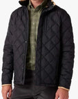 Black Solid Belmont Quilted Jacket