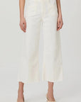 Tonal Ecru Anessa Welt Utility Pocket Raw Hem Denim
