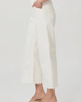 Tonal Ecru Anessa Welt Utility Pocket Raw Hem Denim