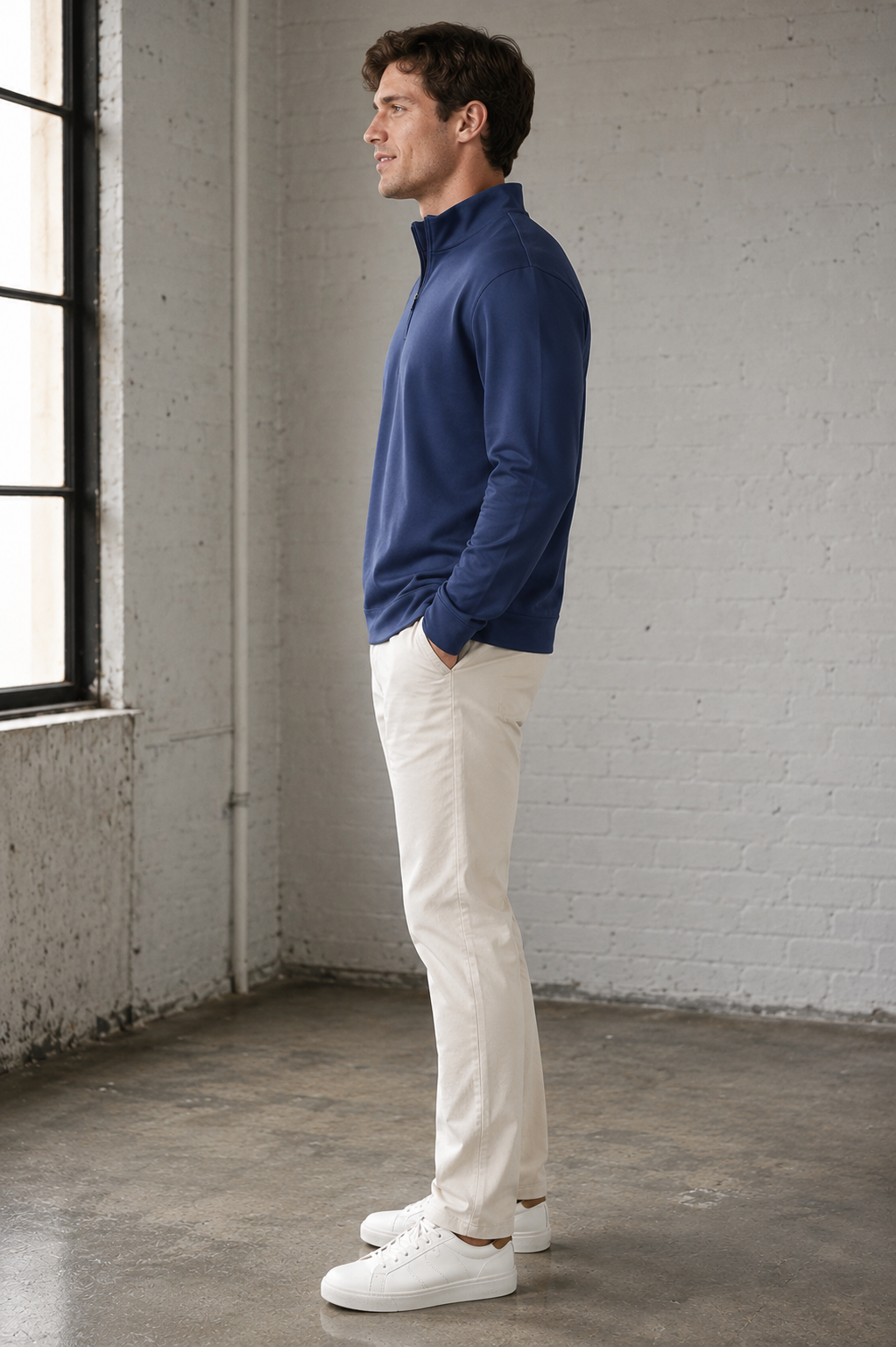 Island Blue Rev 1/4 Zip Modal