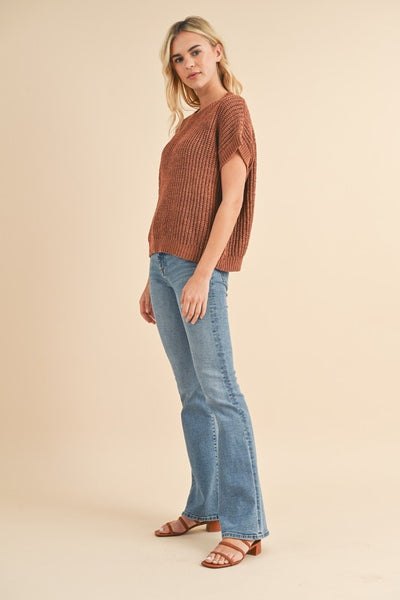 Rust Cameron Sweater Top