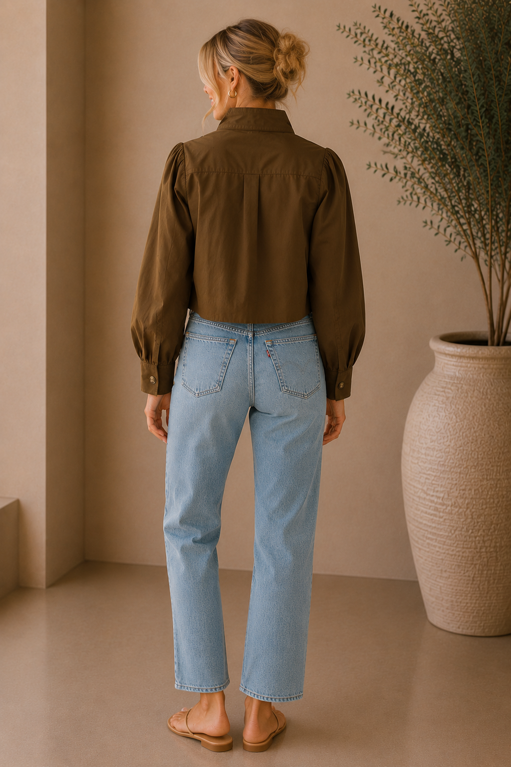 Dark Brown Jules Bomber Jacket