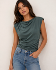 Hunter Green Shana Top