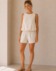Cream Bubble Top