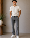 Charcoal Meta Athletic Slim Fit Pant