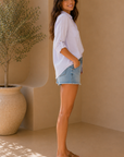 Optic White Elisa Button Up