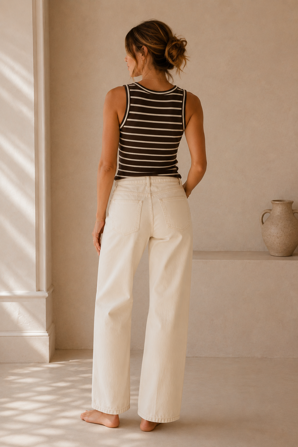 Coffee Off White Edlin Tank