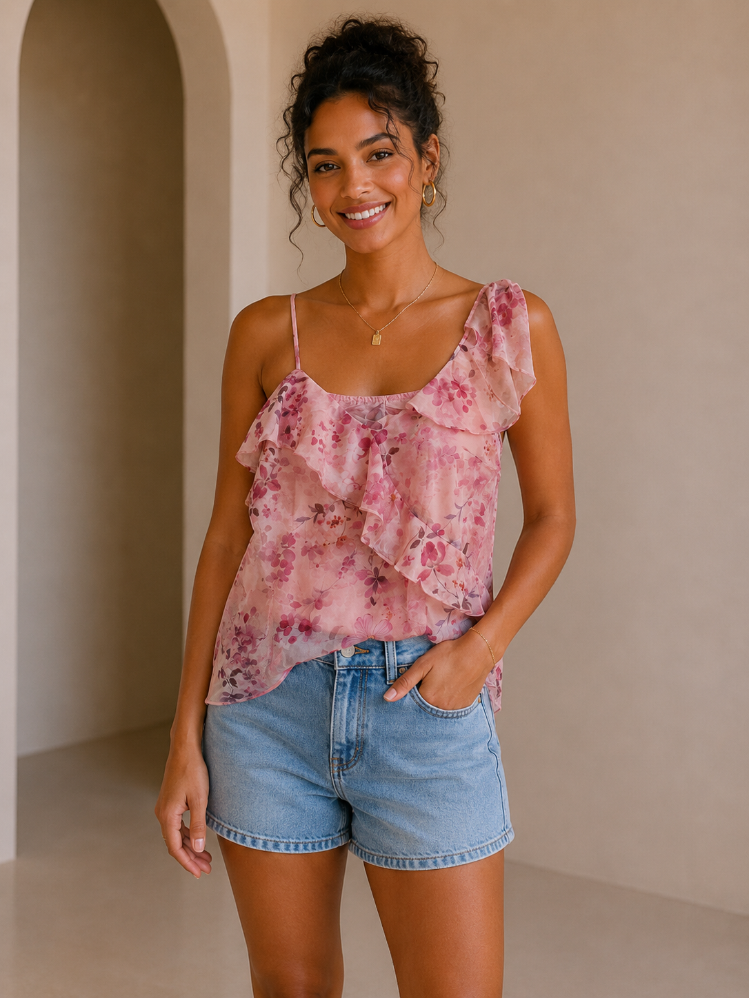 Pink Xandra Blouse