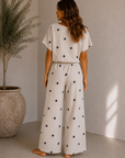Oatmeal Dotted Pants