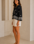 Black Sheena Top