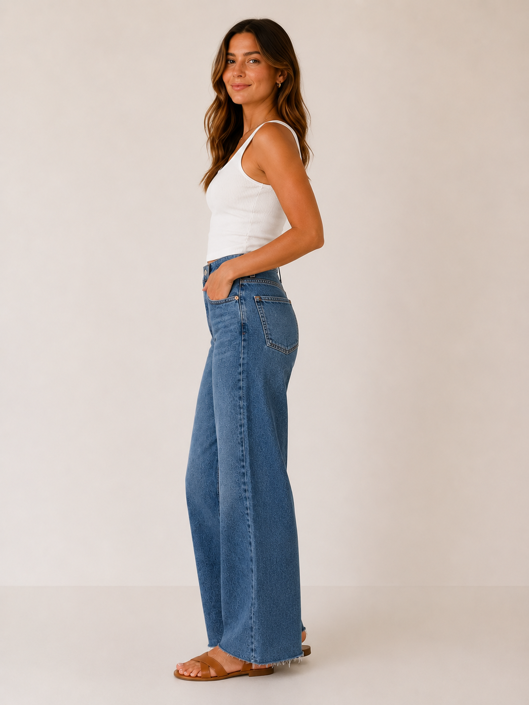 Cityscape Lana Crop High Rise Ultra Wide Leg