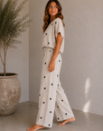 Oatmeal Dotted Pants